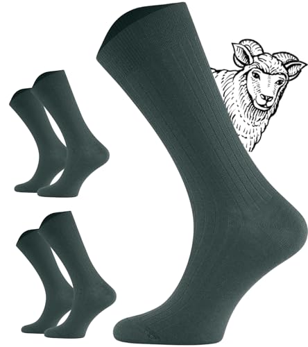 Calcetines diabéticos lana Merino para pies hinchados y mala circulación pack de 2 pares unisex