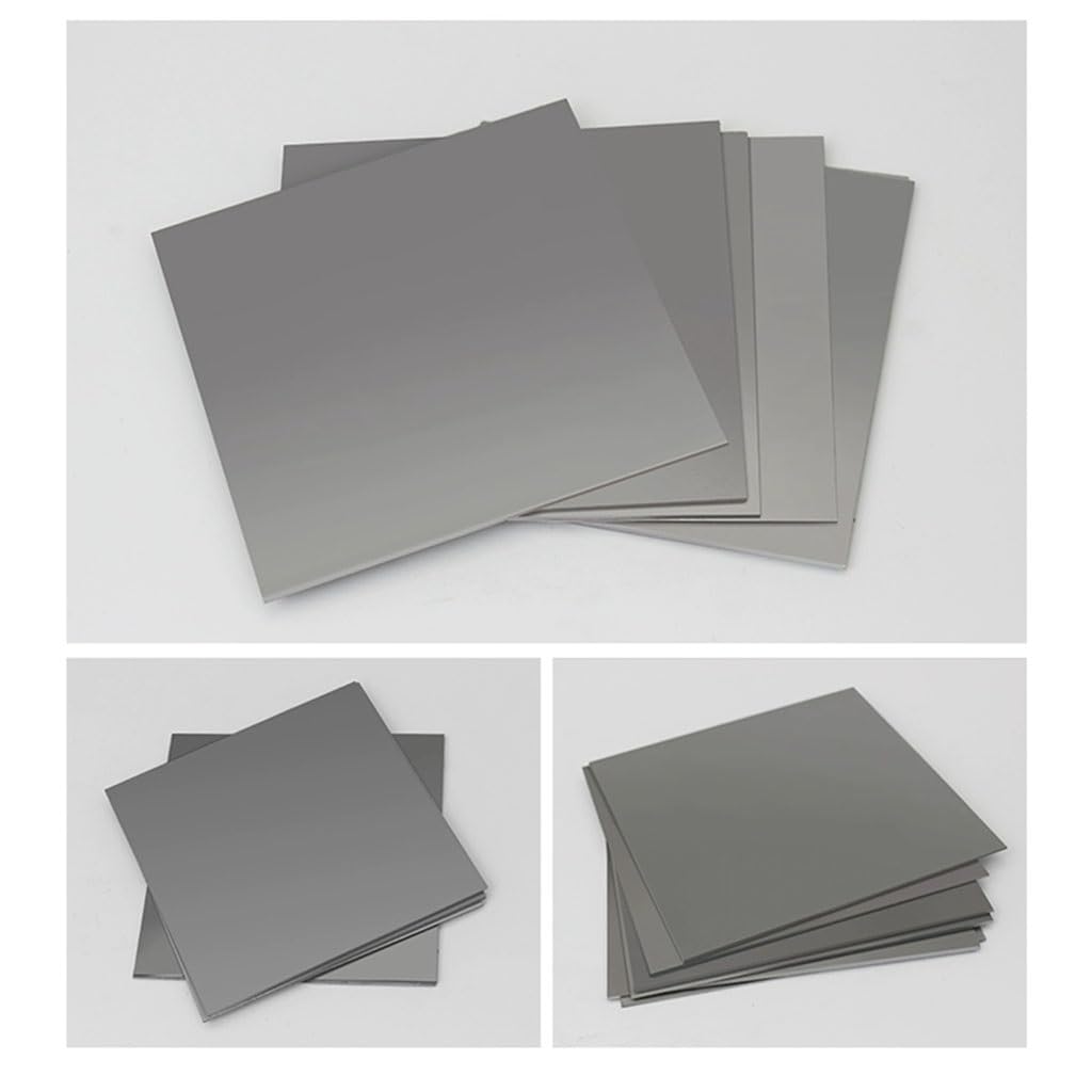Feuille de fer A3 50 x 50 mm – Plaques de fer de 0,5 mm/3 mm d'épaisseur for modèles de cadre CNC et construction DIY, lot de 10 pièces(50x50x2mm 6pcs)