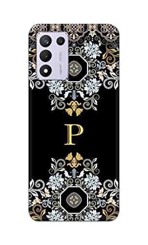Image of Printed Hard Back Cover Case for Realme 9 5G Speed Edition | Realme 9 5G SE | Realme 9 SE 5G Back Cover (Alphabet P) -1803