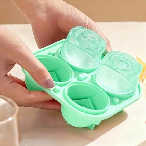 Molde para cubos de hielo multifuncional color verde miniatura 1