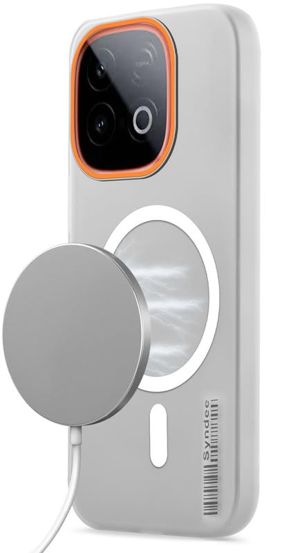 Image of Mr. Case Back Cover for iQOO Neo 10 5G Sleek Frosted Translucent Back Only Compatible with Wireless Magnetic Accessories | Anti-Scratch Shockproof Phone Case - White