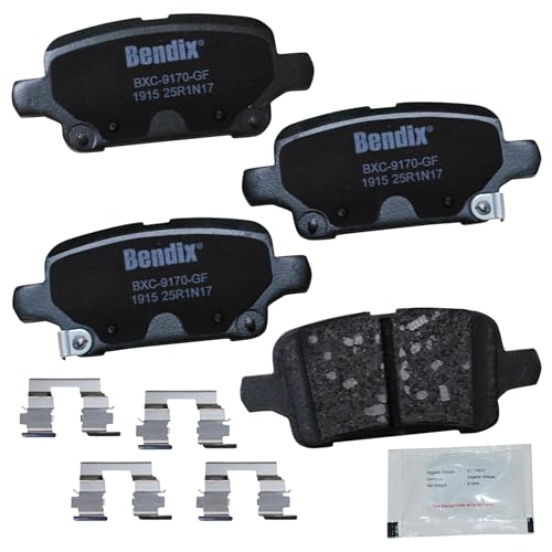 Image of Bendix Priority1 CFC1915 Ceramic Rear Brake Pads for select Buick LaCrosse 2019-2017, Regal Sportback 2020-2018, Regal TourX 2020-2018, Chevy Equinox 2020-2018, Malibu 2019-2016, GMC Terrain 2020-2018