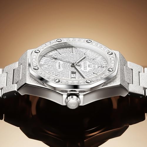 Image of OLEVS Automatic Mens Watches Self Winding Mechanical Business Luxury Dress Wrist Watch Stainless Steel Waterproof Luminous Day Date