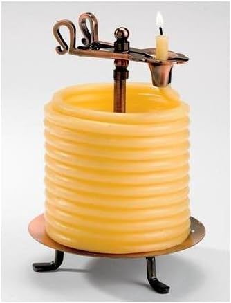 TVTime Direct Candle by The Hour - Decoration 60 Hour Design Coil Candle Made from Beeswax (20563B)