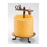 TVTime Direct Candle by The Hour - Decoration 60 Hour Design Coil Candle Made from Beeswax (20563B)