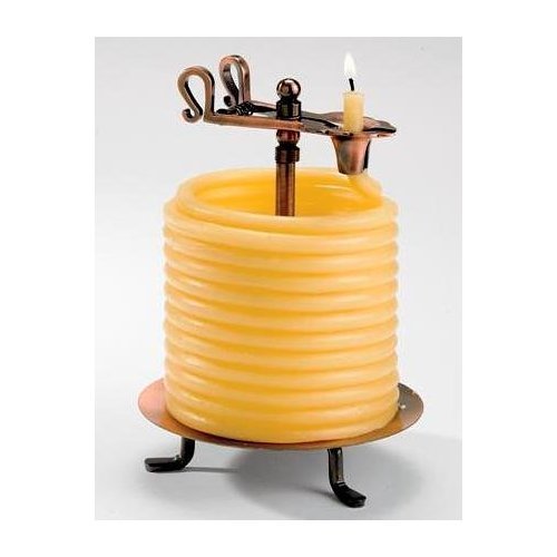 Tvtime Direct Candle By The Hour - Decoration 60 Hour Design Coil Candle Made From Beeswax (20563B) #TOP29
