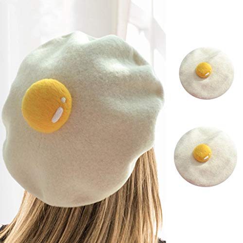Parent-Child Winter Faux Wool for Creative Poached Vintage Warm Artist Painter Hat for Women Kids Girls Hat Women Large4