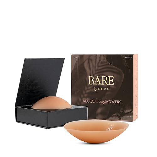 Premium Nipple Covers - Adhesive Silicone Nipple Pasties with Travel Box - Soft Matte Reusable Sticky Pasties