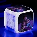 ♔ Mejor cabecera Companion - Tal vez se necesita un despertador despertador ligero que ayuda le despierte, que le permitirá ir a trabajar o hacer su bebé ir a clase no más tarde, meanwhile.The reloj despertador viene con 3 lados encantador de la historieta patrón, que es un regalo perfecto para ustedes que son los fans de la historieta y el cine. Este dibujo animado lindo y compacto reloj Cubo de Rubik es más que un reloj de alarma, sino un juguete instructivo que los niños acariciar con admirac