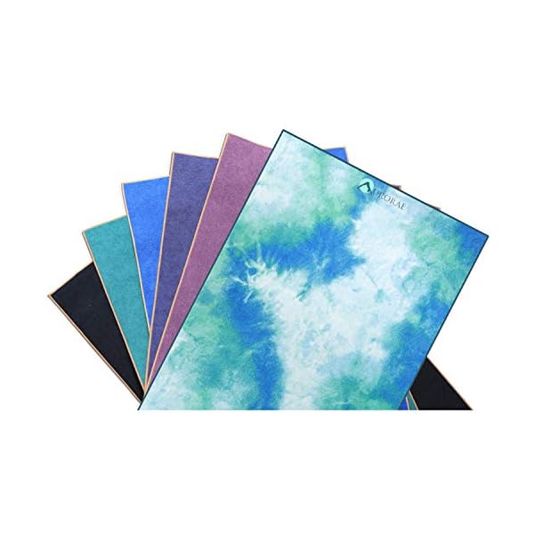 Aurorae-Synergy-2-in-1-Yoga-Mat-with-Integrated-Non-Slip-Microfiber-Towel-Best-for-Hot-Ashtanga-Bikram-and-Active-Yoga-Where-You-Sweat-and-Slip-Stops-Slipping-and-Bunching-Patent-Protected Aurorae Non Slip 2-in-1 Yoga Mat with Integrated Towel, 72-Inch