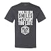 When The DM Smiles It's Already Too Late Dungeon and Dragons T-Shirt Medium Charcoal Grey