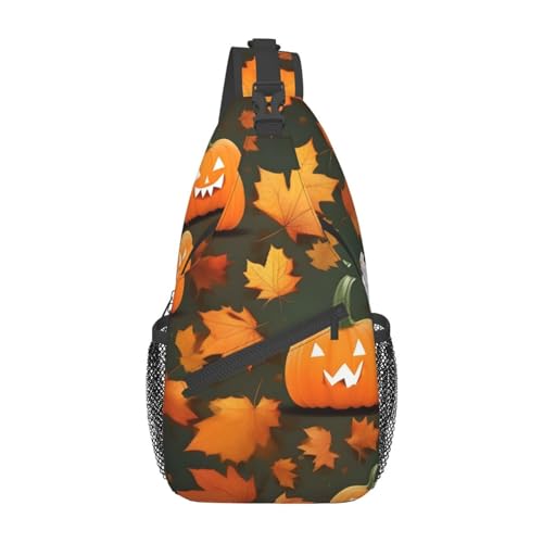 Mochila cruzada con estampado azul marino de estrellas de mar y conchas