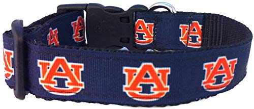 Collar de perro universitario (mediano, caoba)