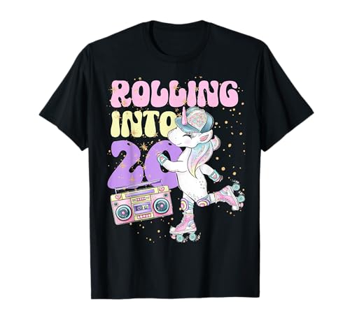 Patinaje retro de los años 90 para fiesta de cumpleaños número 20 Camiseta