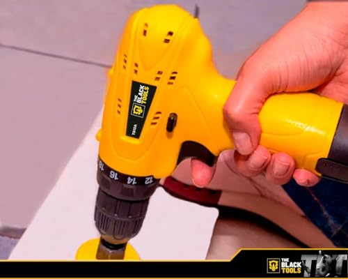 Parafusadeira Furadeira 3/8 Bivolt A Bateria 12v Cor Amarelo Frequência 60hz Voltagem 110v/220v