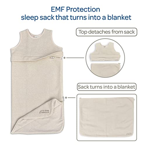 Image of Faraday Baby Sack & Blanket, EMF Wearable Blanket, WiFi Blocker, Pregancy Blanket, Unisex, 6-18 Months, Beige