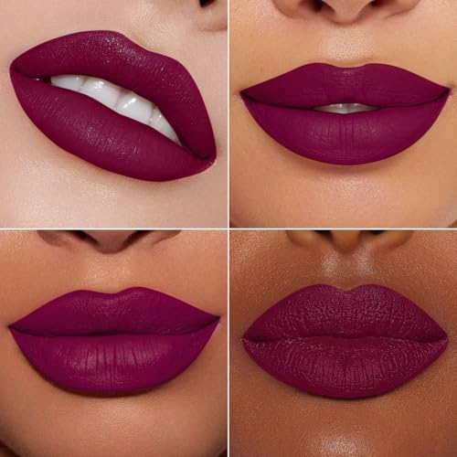 Image of MAKI YIKA Dark Purple Lipstick for Women Color Stay Long Lasting Lipsticks