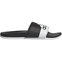adidas Unisex Adilette Comfort Slide Sandal, Black/White/White, 18 US Men