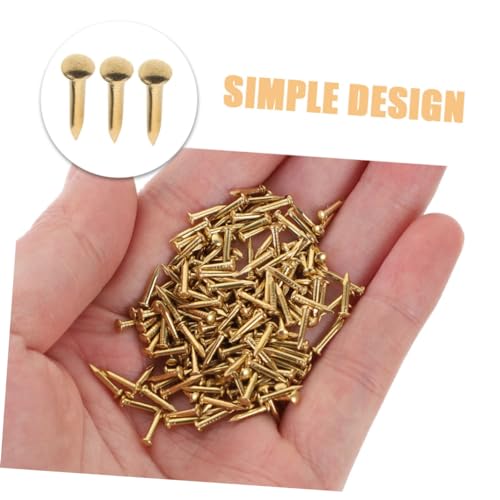 Clavos redondos de cobre 100 unidades fuertes y afilados para colgar fotos y trabajos en madera miniatura 7