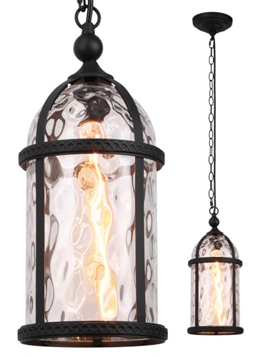 LEONLITE 18 Inch Outdoor Pendant Light, Max 60W E26 Base