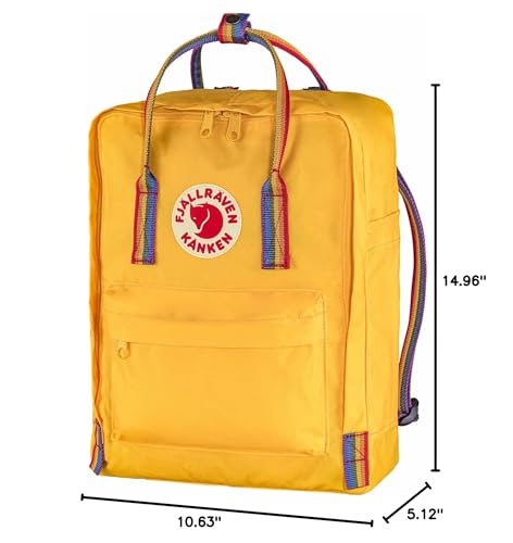 Image of Fjallraven Kanken Rainbow Warm Yellow /Rainbow Pattern One Size