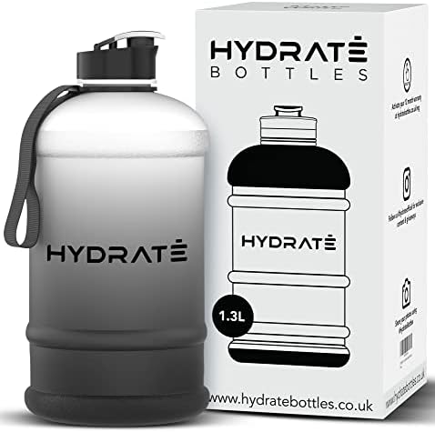 HYDRATE XL Jug 2.2 Litre Water Bottle - BPA Free, Flip Cap, Leak Proof Big Water Bottle Ideal for Gym, Adults, Clear Water Container Large Sports Bottle, Extra Strong Material Water Jug (Matte Camo)