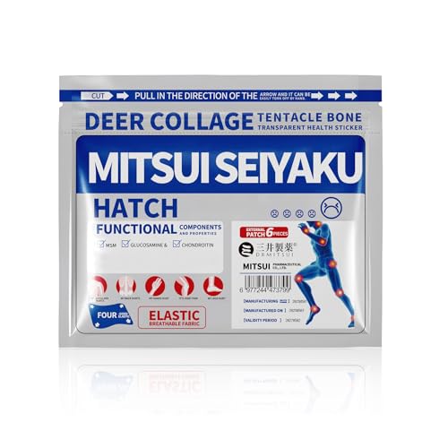 DRMITSUI Herbal Heat Patches 8-Hour Deep Warming Comfort Suitable for Knee Back Neck Shoulder Joints & Muscles Long-Lasting Soothing Strips 6 Count