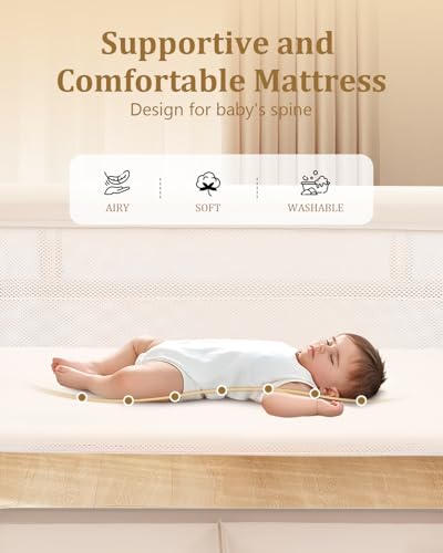 JevrJeur 7-Height Adjustable Bassinet