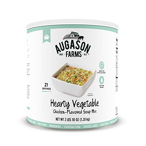 Augason Farms Hearty Vegetable Chicken Flavored Soup Mix 2 lb 10 oz No. 10 Can