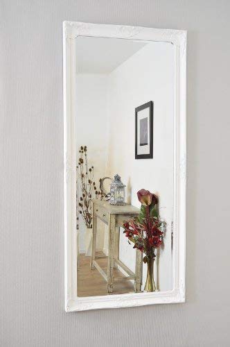 MirrorOutlet Large White Bevelled Full Length Dressing Wall Mirror 5Ft6 X 2Ft6 168cmX76cm, 168x76,XY083