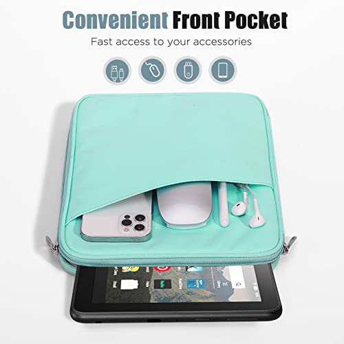 Image of TiMOVO 8-9 Inch Tablet Sleeve Case for All-New iPad Mini 7 (A17 Pro, 2024), iPad Mini 6 (8.3-Inch, 2021), iPad Mini 5 /4 /3 /2 /1, Portable Protective Pouch Bag for iPad Mini, Mint Green