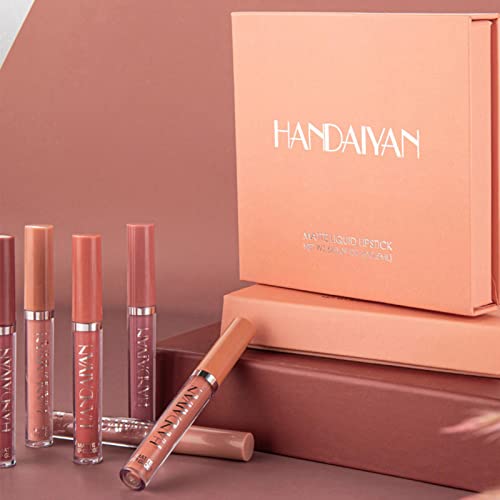 maquiagem batom líquido | Batom aveludado para mulheres | Conjunto maquiagem labial longa duração à