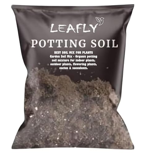 Image of Leafly Organic Fertilizer Potting Soil Mix Fertilizer for Plants (1 Kg)