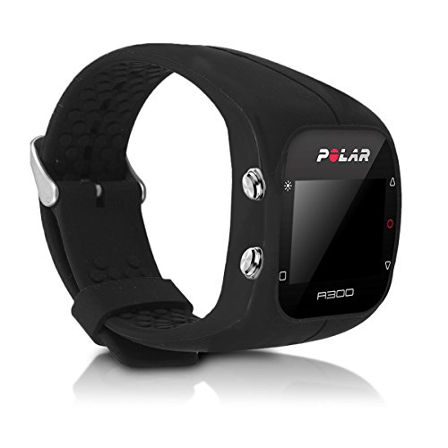 kwmobile Pulsera Compatible con Polar A300 - Brazalete de Silicona en Negro sin Fitness Tracker