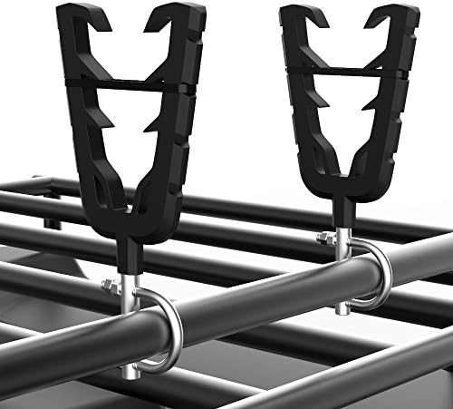 kemimoto ATV Gun Mount, Gun Holder for ATV, Bow & Tools Rack with Rubber Straps Compatible with ATV Mobility Scooter Hunting Bike Shooting Carts