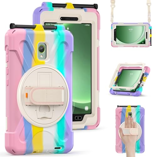 Tabletbescherming Compatibel met Samsung Galaxy Tab Active 3 8" 2020 T570 /T575/T575N/T577 Case, Heavy Duty Robuuste Schokbestendige Valbescherming Case, Schouderband Cover for Kids Case for Tab Activ