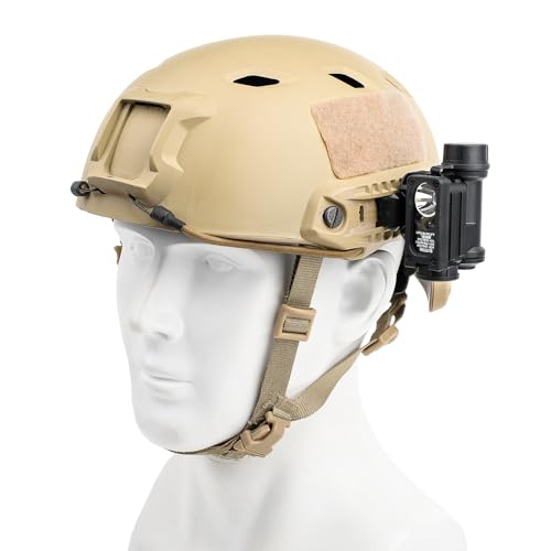 Lampe frontale LED multicolore à signal stroboscopique pour casque - 3