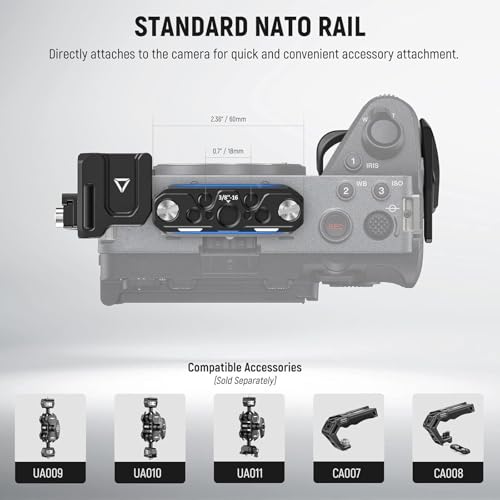 Image of NEEWER FX3 /FX30 Cage Camera Cage with HDMI Cable Clamp, NATO Rail, 3 /8 Inch ARRI Positioning Holes, 1 /4 Inch Thread Compatible with Sony FX3 FX30 Original XLR Handle, Compatible with DJI RS2 RS3
