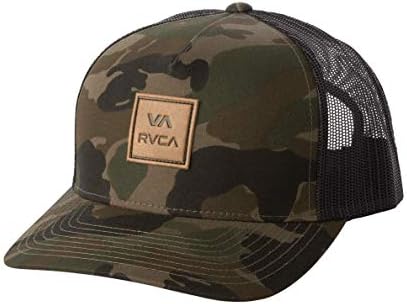 RVCA boys Curved Brim Trucker Hat Baseball Cap, Camo, One Size US