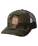 RVCA boys Curved Brim Trucker Hat Baseball Cap, Camo, One...