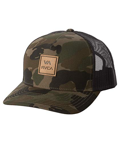 RVCA boys Curved Brim Trucker Hat Baseball Cap, Camo, One...