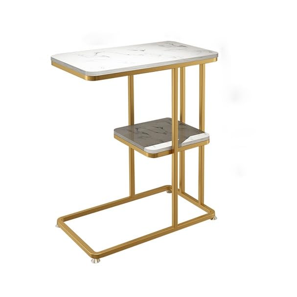 WFchenj222-6 Mesa de Centro, Mesa Auxiliar for sofá, Sala de Estar, hogar, Mesa de Centro pequeña for el hogar, Mesa Cuadrada de mármol, mesita de Noche for Dormitorio Mesa Auxiliar