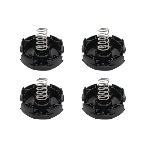 Ymholok 4pc X472000070 Wear Cap Spool Cover with Spring Fit for Speed Feed 400 Trimmer Head,SRM-225, SRM-230, PAS-225 Trimmer Heads