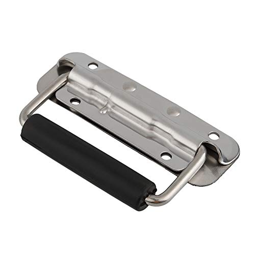 Image of 304 Stainless Steel Handle Spring Loaded Case Folding Handle 2 Pcs 100mm 122mm 140mm for Electric Cabinet Equipment Box Air Box and So On (140mm)