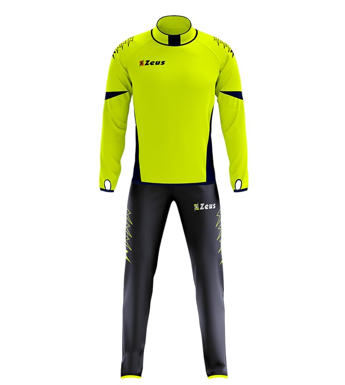 Tuta Demetra per Zeus Linea Relax Pantalone Sport Calcio Fitness Tracksuit Training Tempo Libero Free Time Palestra Corsa Felpe Felpa Calcetto Allenamento