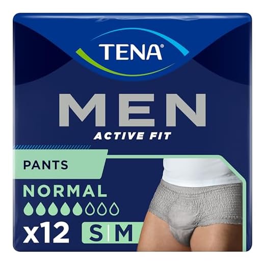 TENA Men Pants Plus Medium (M) - Inkontinenz-Slips für Herren (1 Karton = 4 x 12 = 48 Stück)