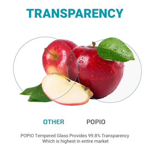Image of POPIO Military-Grade Gorilla Tempered Glass for OnePlus Watch 4 / Oppo Watch X3 Smartwatch (Transparent) Edge to Edge Full Screen Coverage, Pack of 2