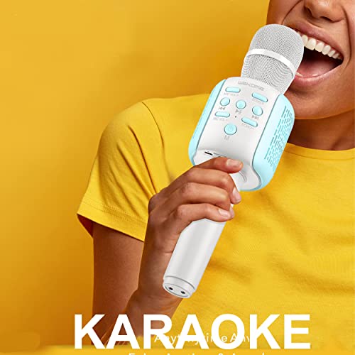 Image of VRJTEC Kids Wireless Karaoke Microphone | Bluetooth Singing Mic with Built-in Speaker & Echo | Rechargeable Portable Toy Mic for Boys & Girls | Fun Birthday Party Gift & Home Entertainment
