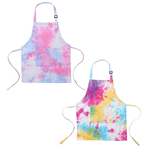 Spornic Kids Apron Kitchen Aprons For Cooking Baking Painting Crafting Art Party And Gardening (Color2, Medium) #TOP1