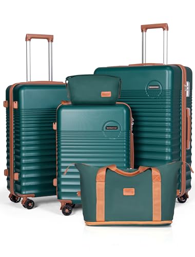CONCEPTEN 5-Piece ABS Hardshell Luggage Set with TSA Locks
